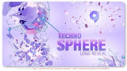 Techno Sphere Logo Reveal Logo Stings template preview