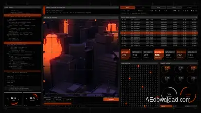 Technodrome HUD UI Pack Elements template preview