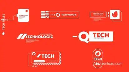 Technological Titles Titles template preview