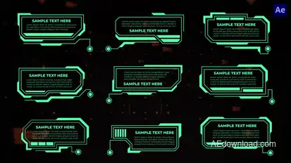 Technology Call Outs | After Effect Titles template preview