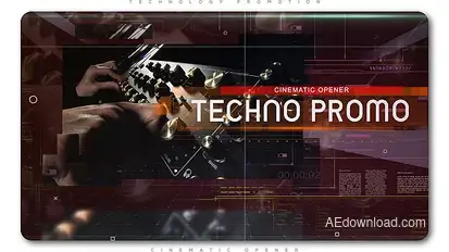 Technology Cinematic Promo Video Displays template preview