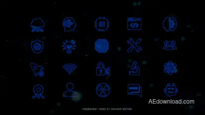 Technology Icons Elements template preview