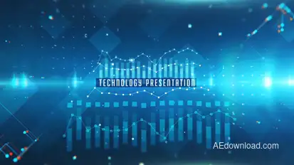 Technology Presentation Video Displays template preview