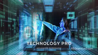 Technology Pro Slideshow Openers template preview