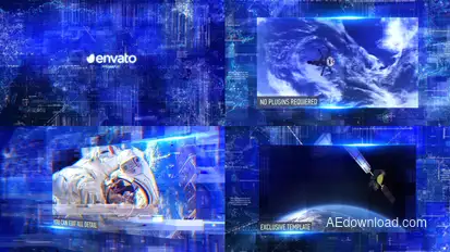 Technology Promo Video Displays template preview