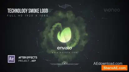 Videohive Technology Smoke Logo Openers template preview