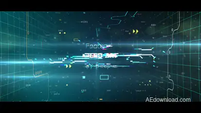 Technology  Trailer Titles template preview