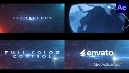 Technology Trailer | After Effects Video Displays template preview