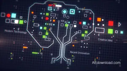 Technology Tree Logo Stings template preview