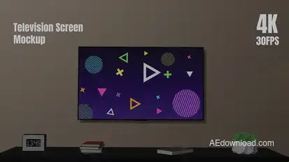 Television Screen Mockup broadcast-packages template preview