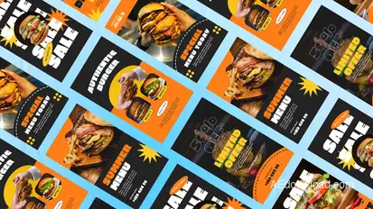 Telkom Burger Instagram Reel Product Promo template preview