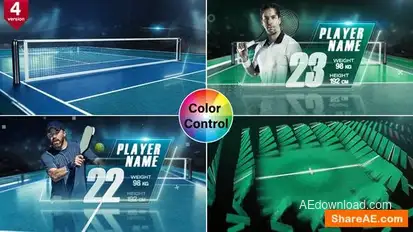 Tennis & Pickleball Players Openers template preview