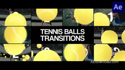 Tennis Balls Transitions for After Effects Elements template preview