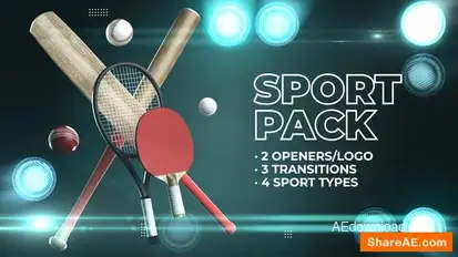 Tennis Cricket Baseball Pack Openers template preview