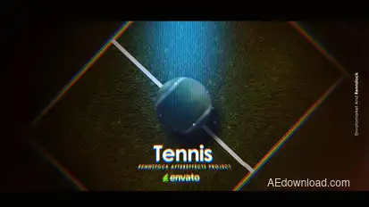 Tennis Logo Logo Stings template preview