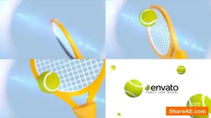 Tennis Logo Logo Stings template preview