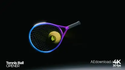 Tennis Logo Opener Openers template preview