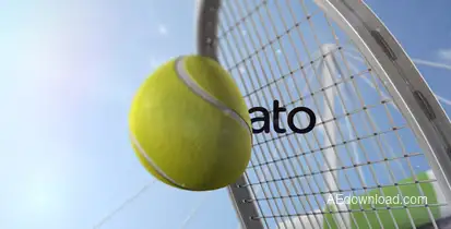 Tennis Slow Motion Reveal Logo Stings template preview