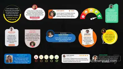 Testimonial Titles Pack Titles template preview