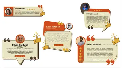 Testimonials Video Displays template preview