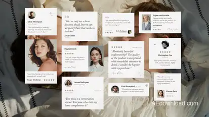 Testimonials, Reviews & Quotes - After Effects Template Elements template preview
