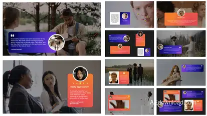 Testimonials Social Media Elements template preview