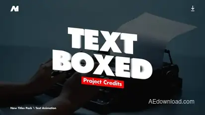 Text - Box Animator | After Effects Titles template preview