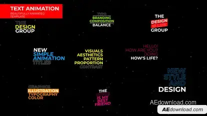 Text Animation 1.0 | After Effects Titles template preview