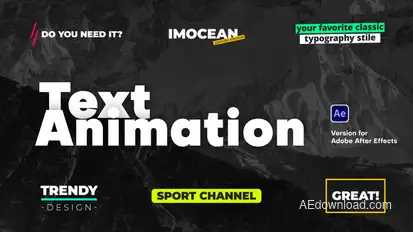 Text Animation Titles template preview