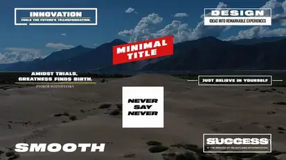 Text Animation Titles template preview