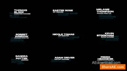 Text Animation Titles template preview