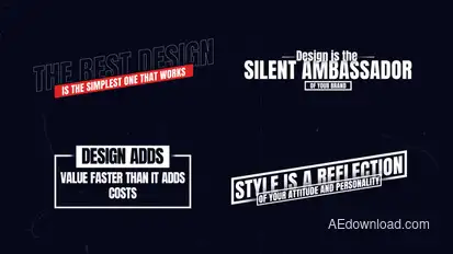 Text Animation Titles template preview