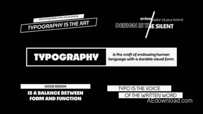 Text Animation Titles template preview