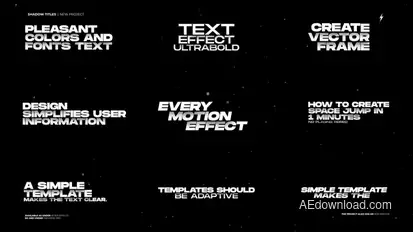Text Animation Titles template preview