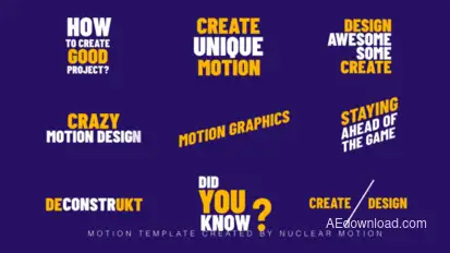 Text Animation Titles template preview