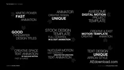 Text Animation Titles template preview