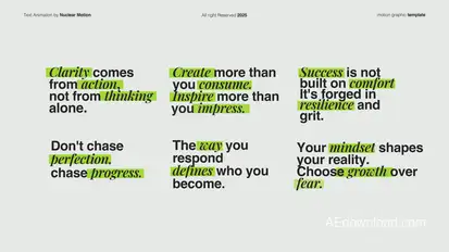 Text Animation Titles template preview