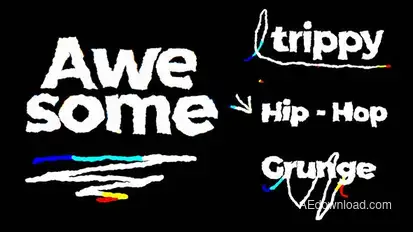 Text Animation Titles template preview