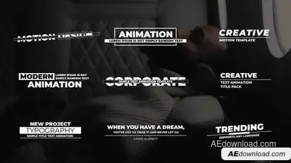 Text Animation | AE Titles template preview