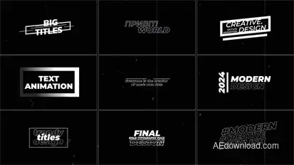 Text Animation | AE Titles template preview