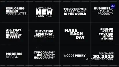 Text Animation | AE Titles template preview