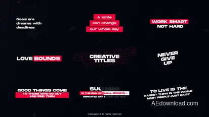 Text Animation | AE Titles template preview