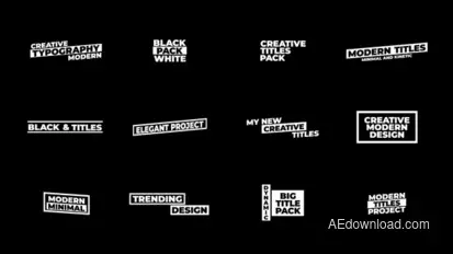 Text Animation | AE Titles template preview