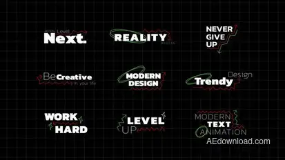 Text Animation / AE Titles template preview