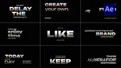 Text Animation / AE Titles template preview