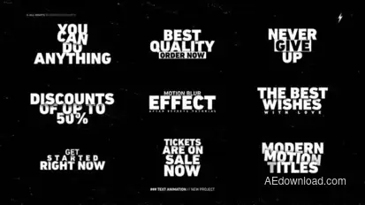 Text Animation || After Effects Titles template preview