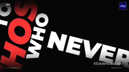 Text Animation Intro  AE Titles template preview