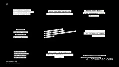 Text Animation +RGB  AE Titles template preview