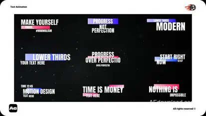 Text Animation V2 Titles template preview