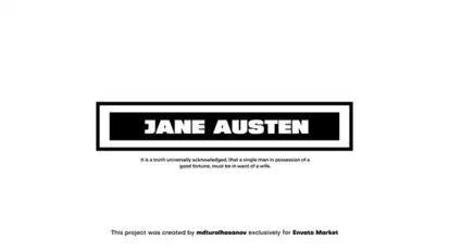 Text Animations Titles template preview